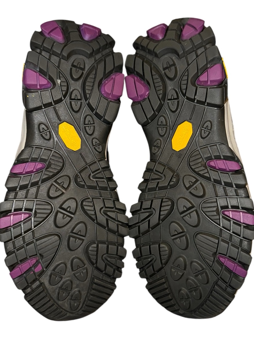 Women’s Merrell Moab 3 Trail Running Shoes - Gray/green with Purple Accents - Picture 7 of 7